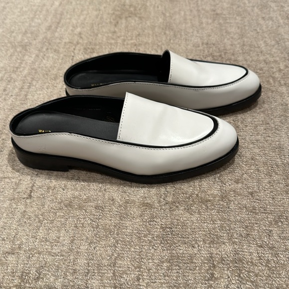 WANT Les Essentials White & Black Leather Loafer - Picture 3 of 6